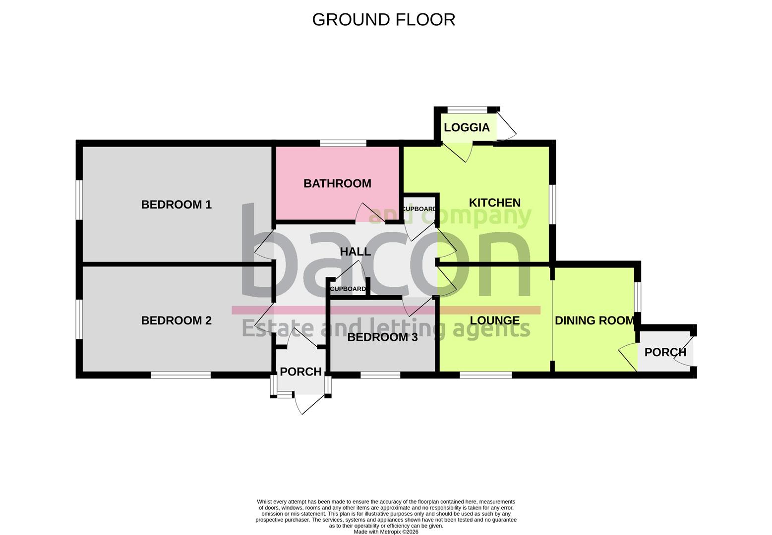 Floor Plan | Bungalow - Detached | Rackham Road, Worthing, BN13 | Sold - Subject to Contract